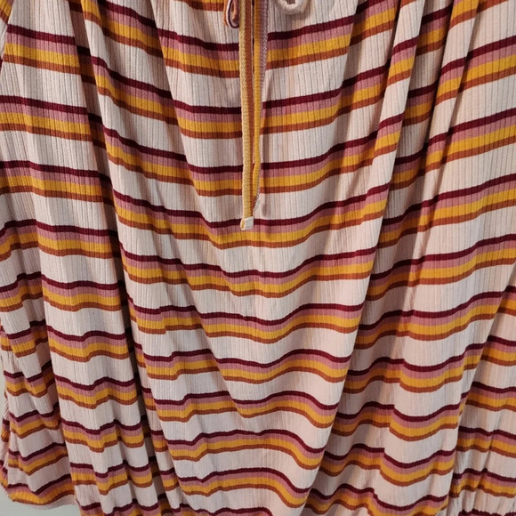 NWT Lane Bryant Striped Square Tie Neck Top in Size 26/28 - Picture 4 of 12